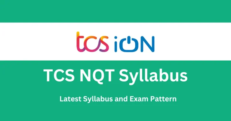 TCS NQT Syllabus